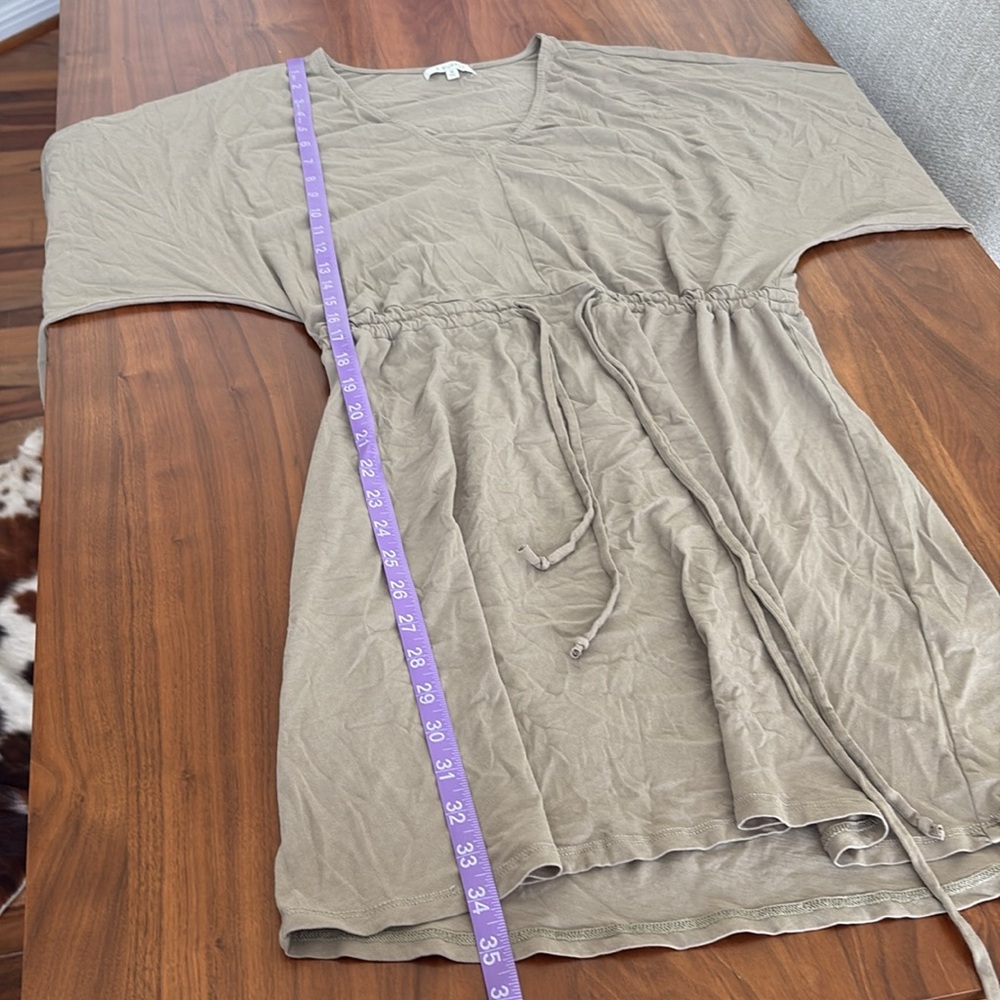 Z Supply Sydney Cotton Jersey V-Neck Dress Size Medium - Picture 7 of 7